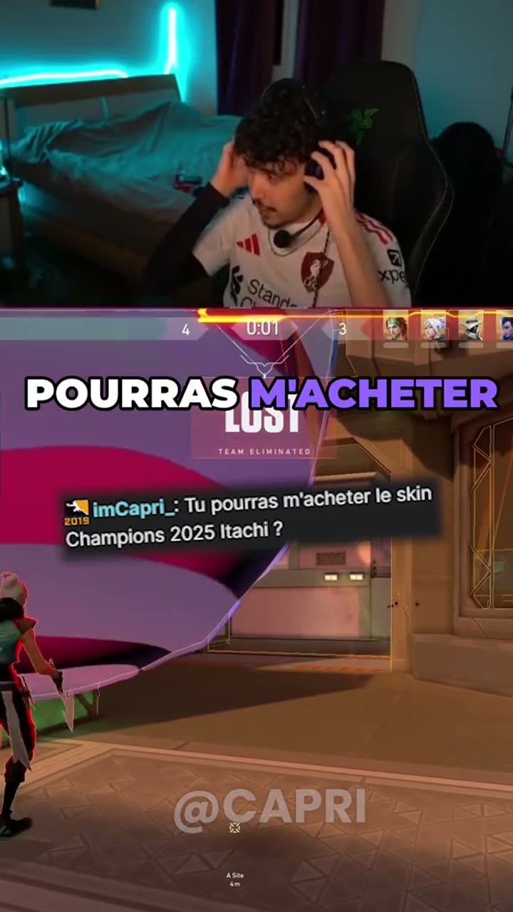 Clip Valorant au format court avec sous-titres animés
